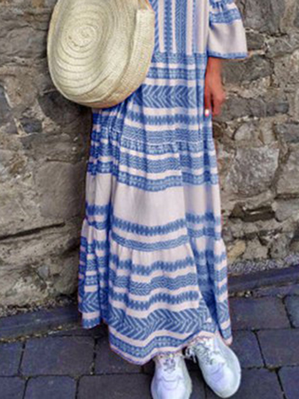 Pink Women Dresses Daily Printed Tribal Dresses