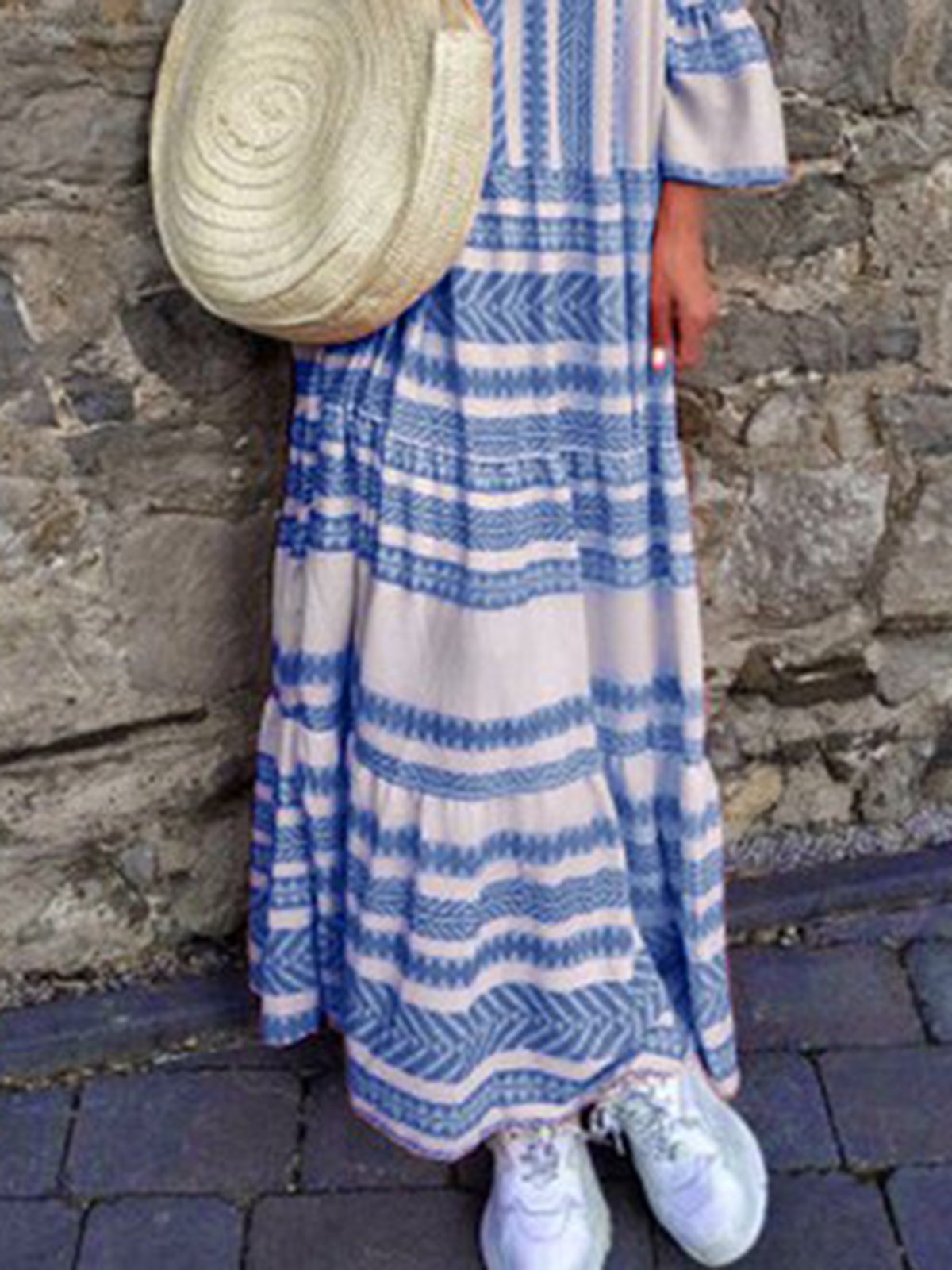 Pink Women Dresses Daily Printed Tribal Dresses