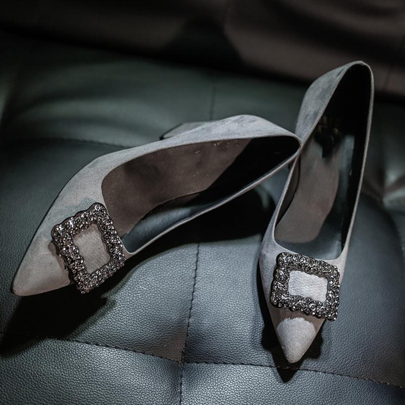 Rhinestone Pointed Toe Elegant Heels